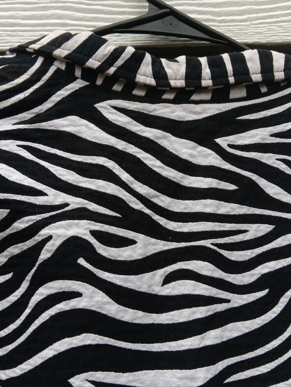 NABI Women's Black & White Zebra Print Cotton Jacket M - Picture 8 of 9